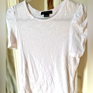 NWOT white puff sleeve tee
